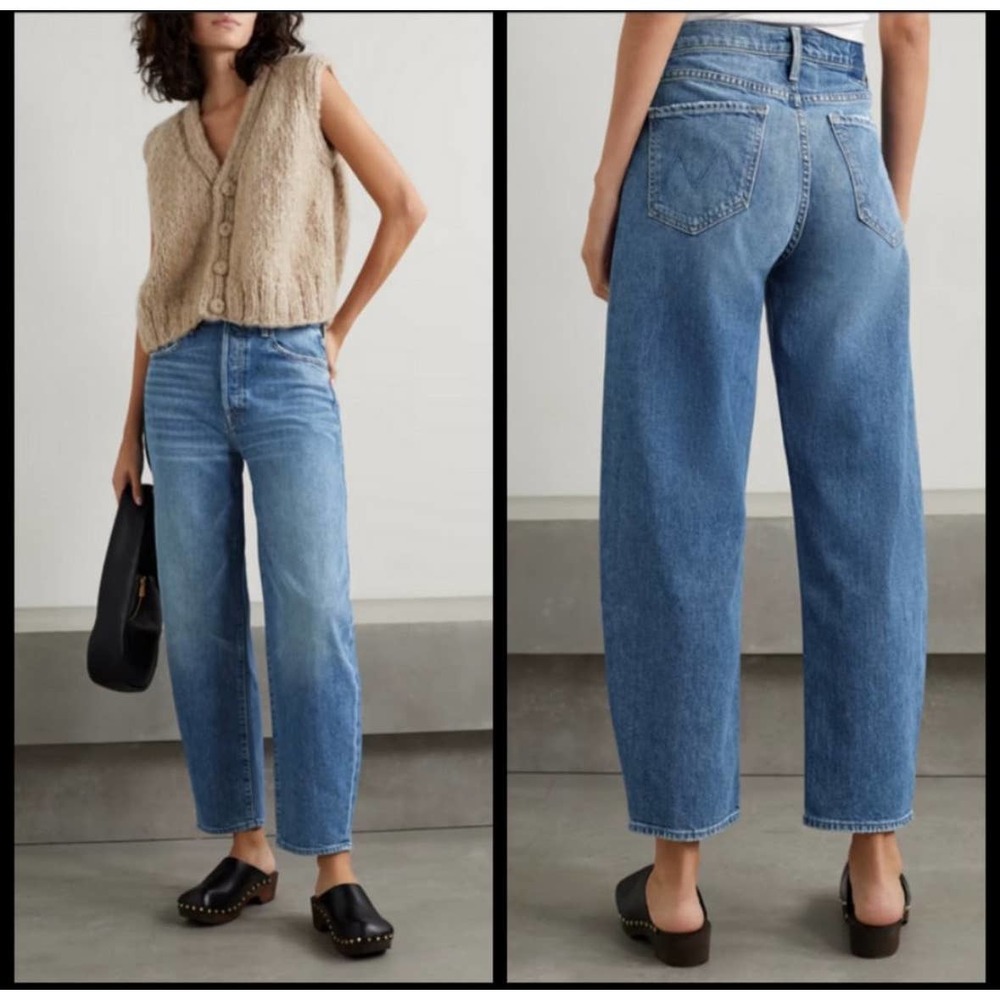 MOTHER SUPERIOR The Curbside Jeans in Kneeling on Stones wash